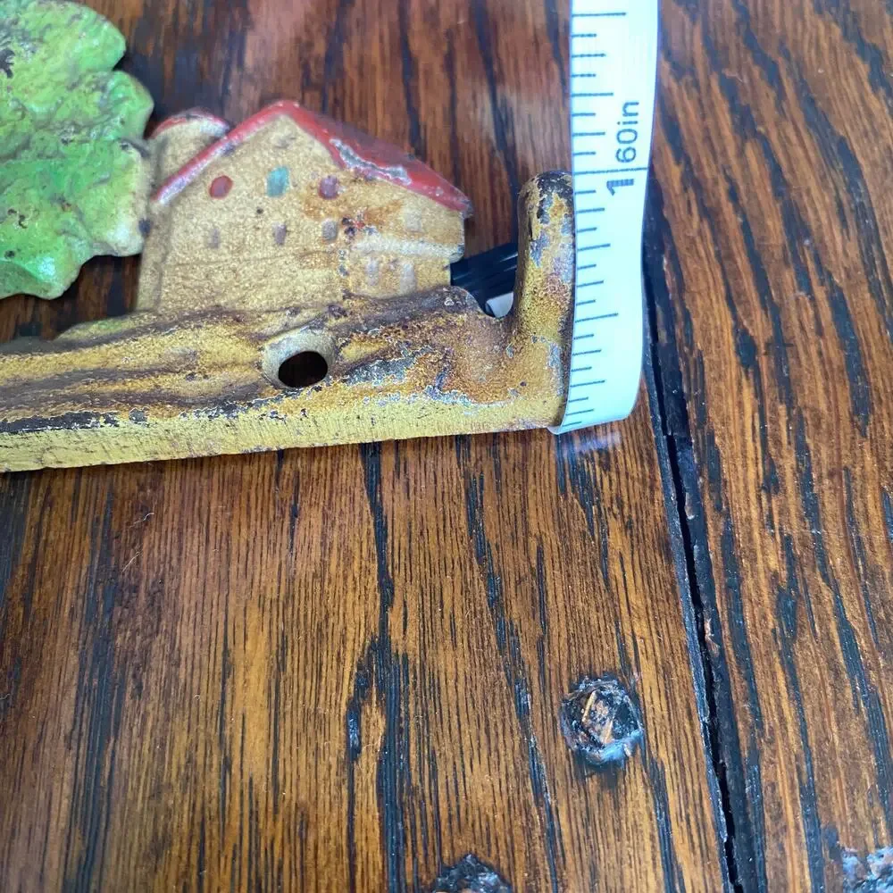 2 Antique Amish Set of Cast Iron Wall Hooks - Keys, jackets, coats...